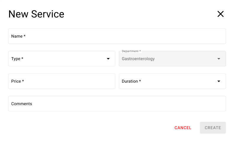 aplication screen
