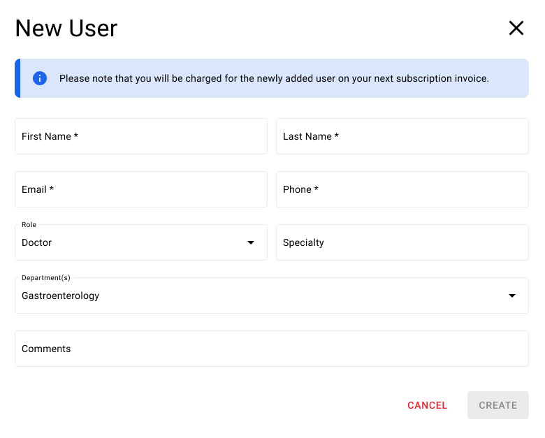 aplication screen