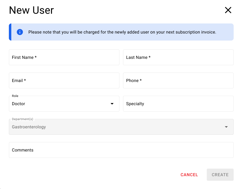 aplication screen