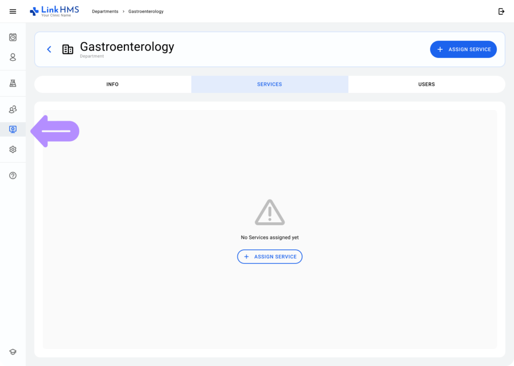 aplication screen