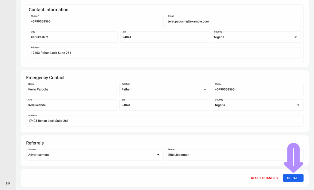 LinkHMS creating and editing patients 11