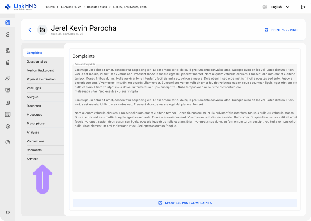 LinkHMS manage the outpatient visits 22