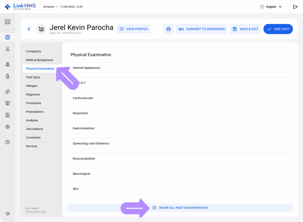LinkHMS manage the outpatient visits 6