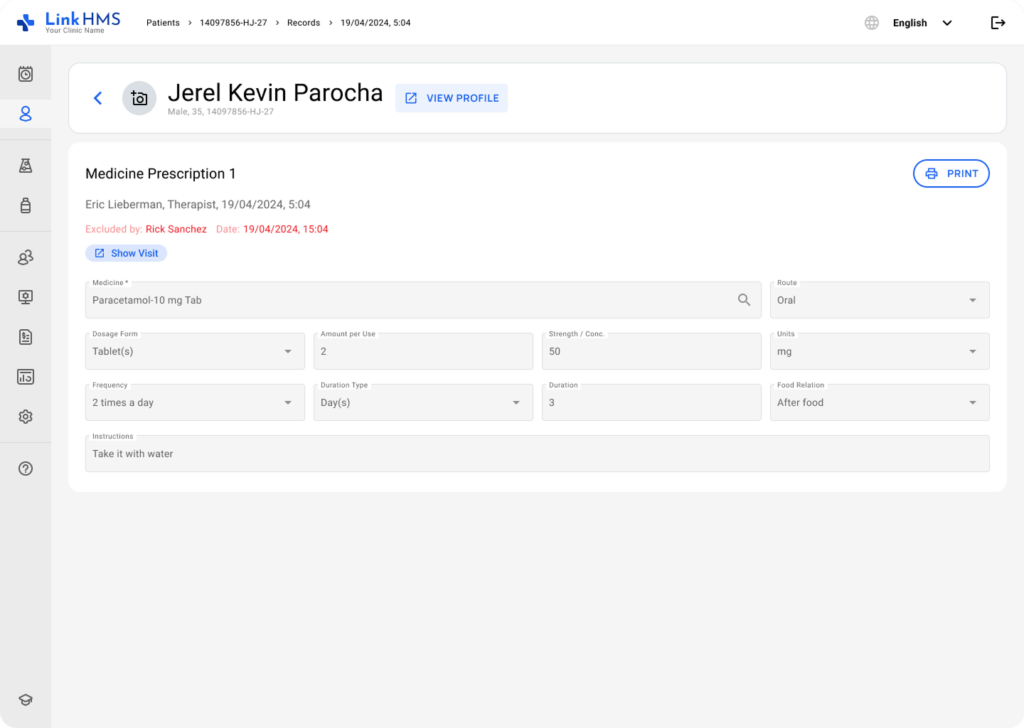 LinkHMS - prescriptions- EMR 7
