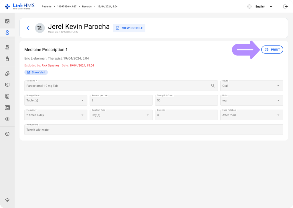 LinkHMS - prescriptions- EMR 8
