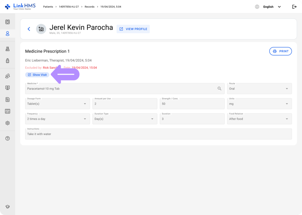 LinkHMS - prescriptions- EMR 9