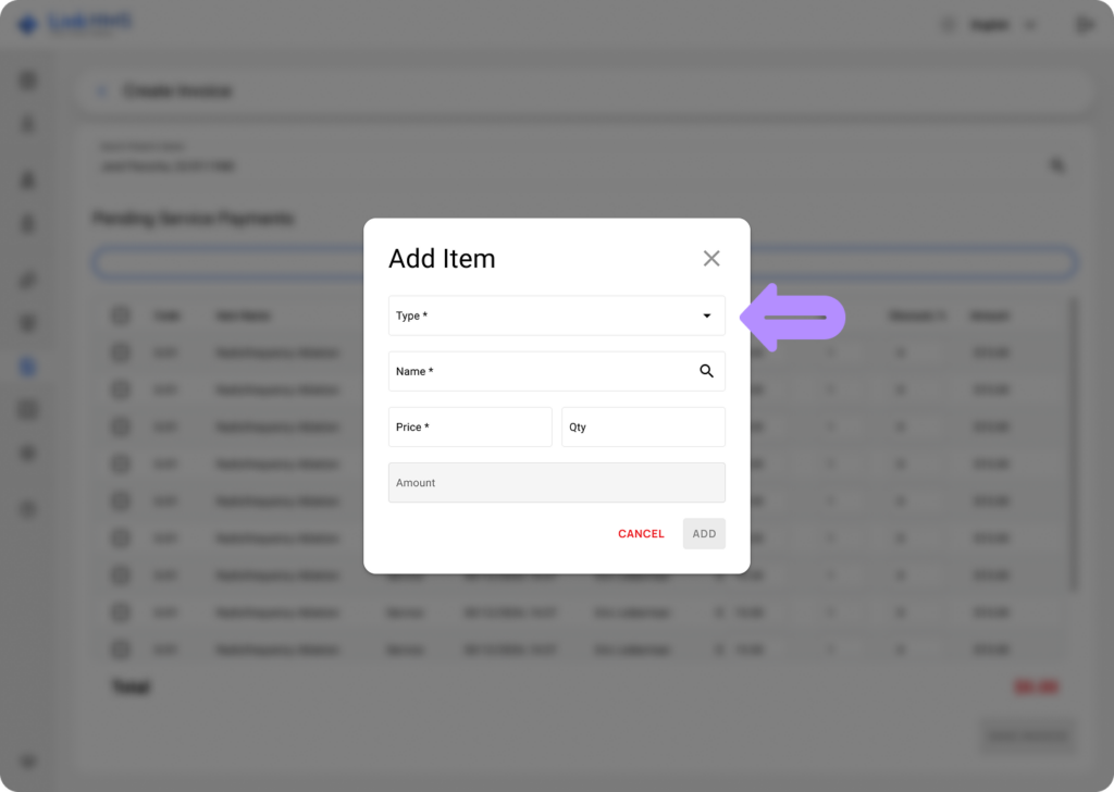LinkHMS invoice creation 8