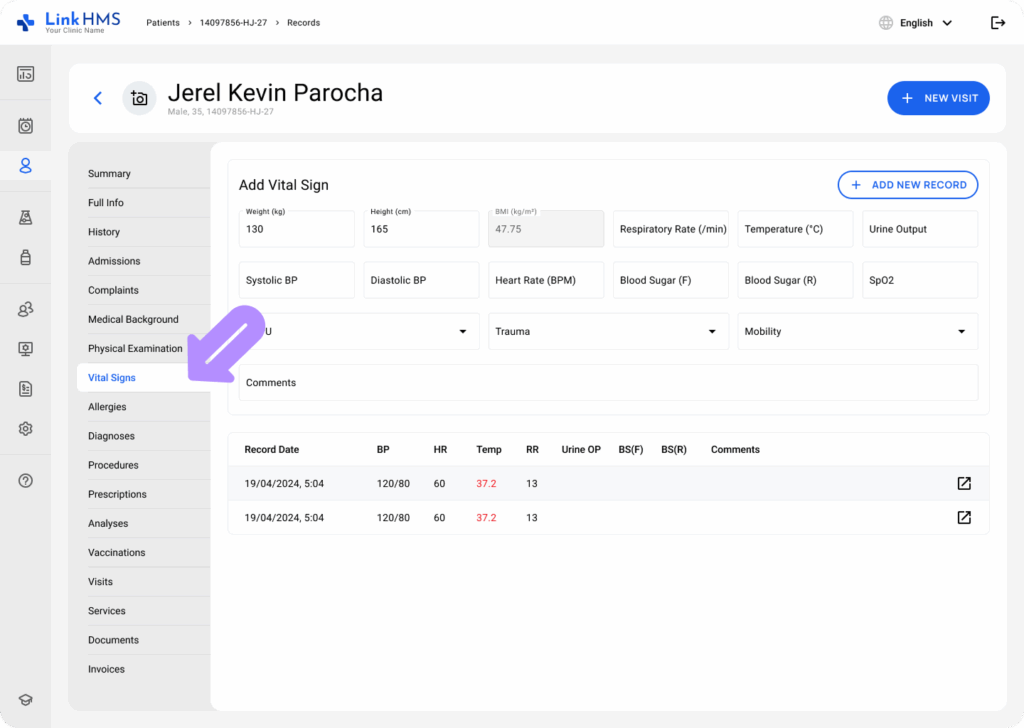 LinkHMS manage EMR 10