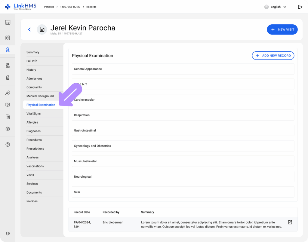 LinkHMS manage EMR 11