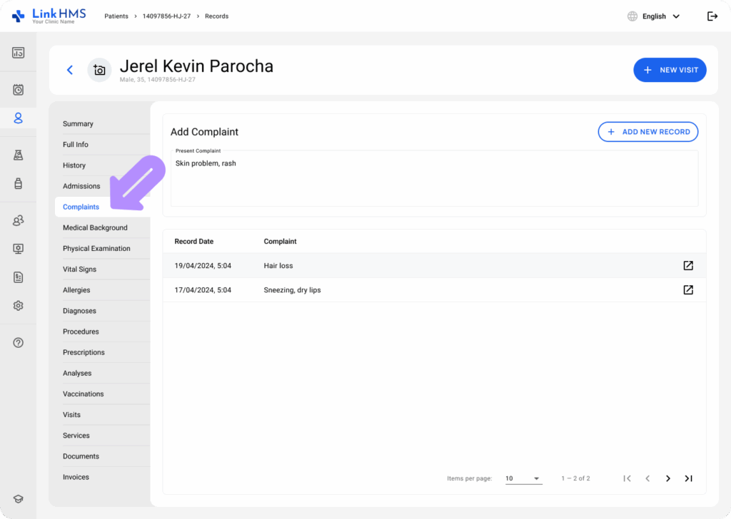 LinkHMS manage EMR 13