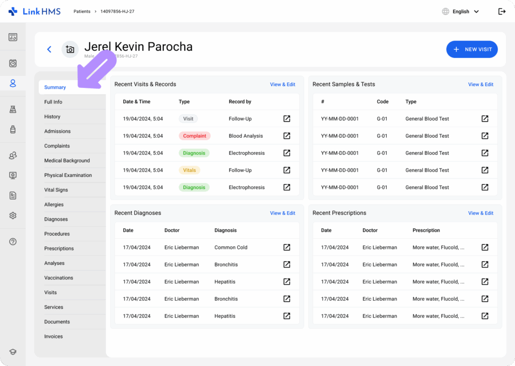 LinkHMS manage EMR 17
