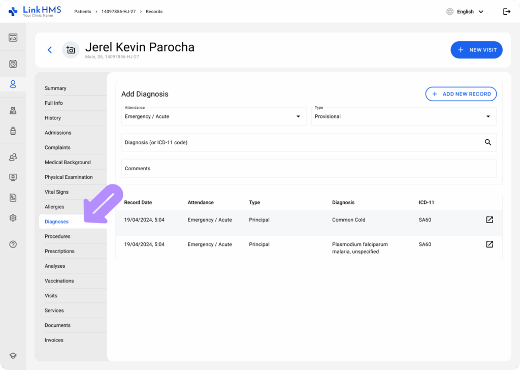 LinkHMS manage EMR 8