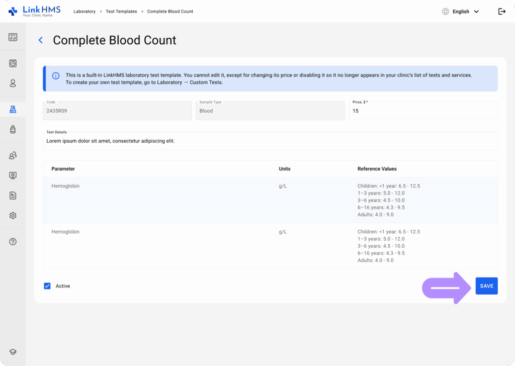 LinkHMS built-in templates 9