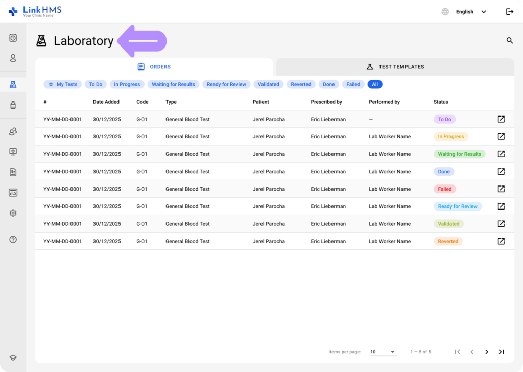 LinkHMS lab guides 7