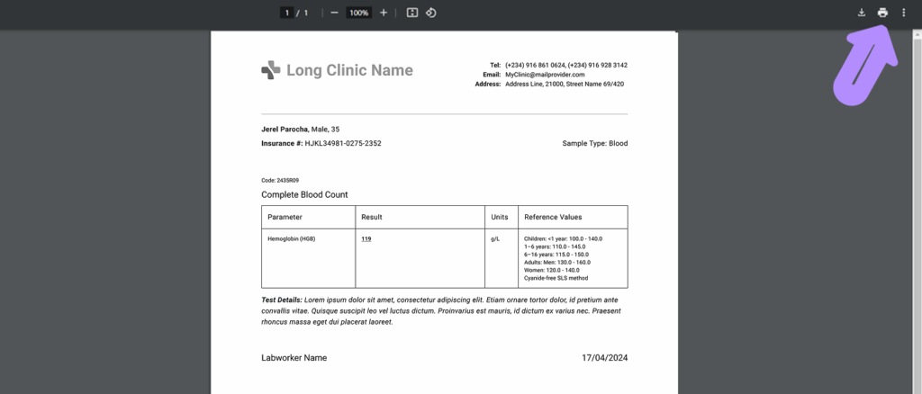 LinkHMS results and status 10