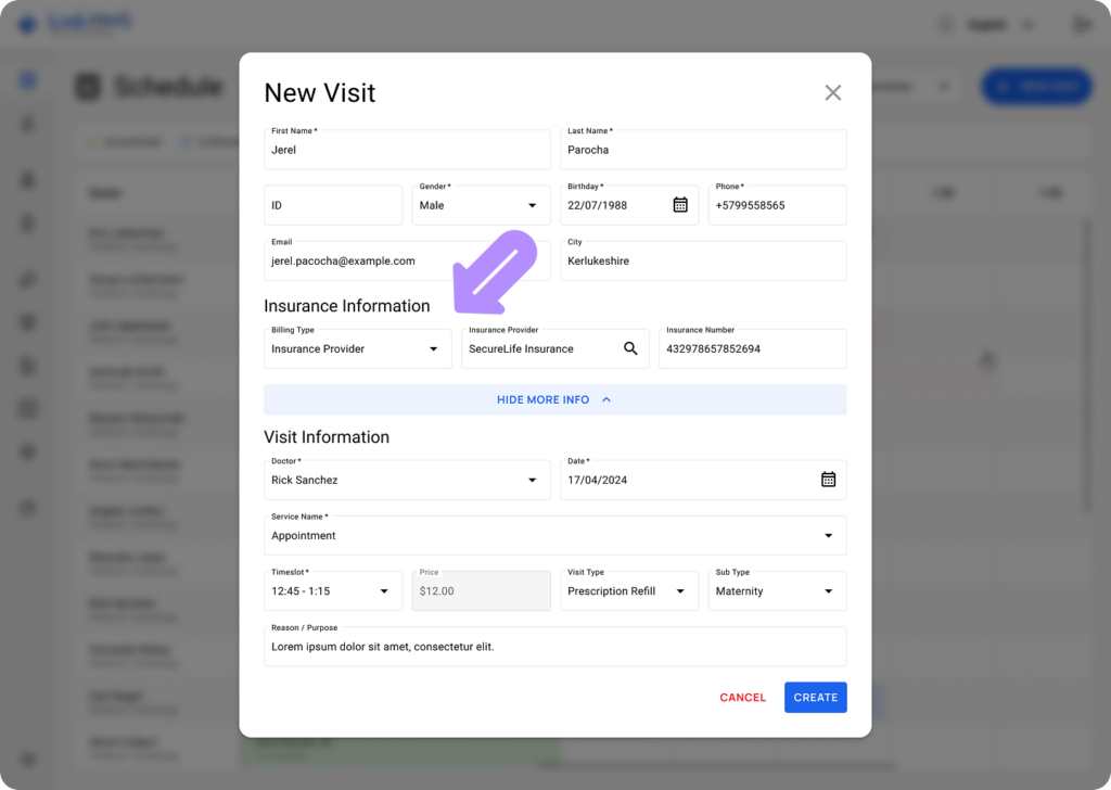 LinkHMS insurance providers 1
