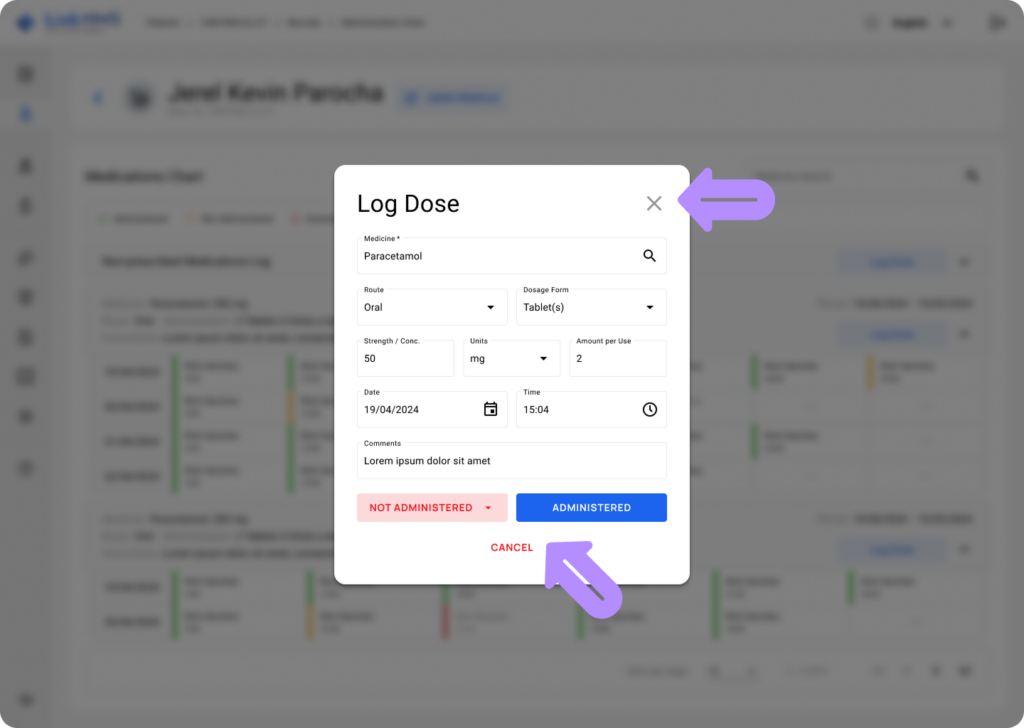 LinkHMS full medications chart 10