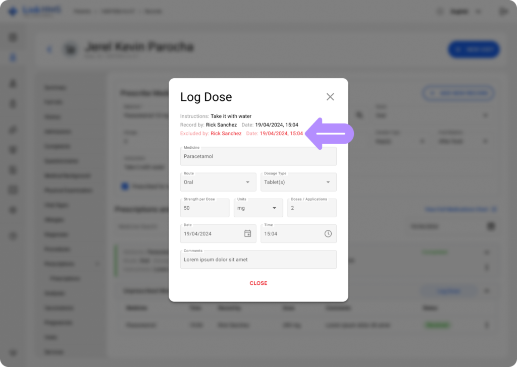 LinkHMS log inpatient medication admission 13
