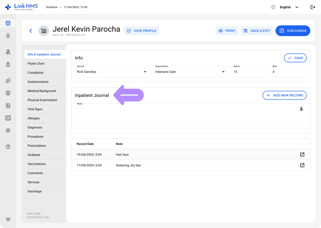 LinkHMS use speech-to-text 1