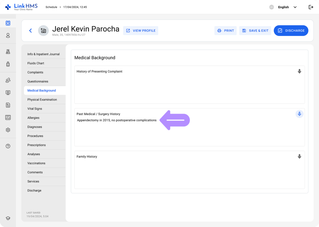 LinkHMS use speech-to-text 4