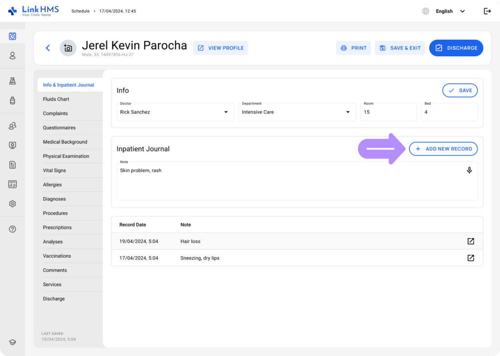 LinkHMS use speech-to-text 6