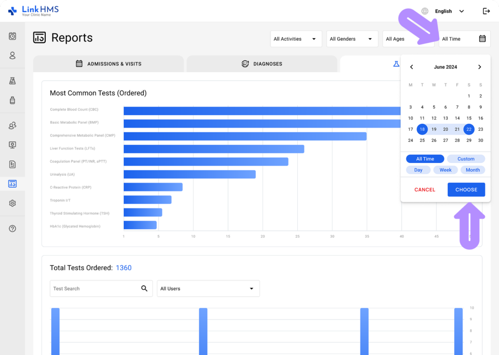 LinkHMS - laboratory reports 2