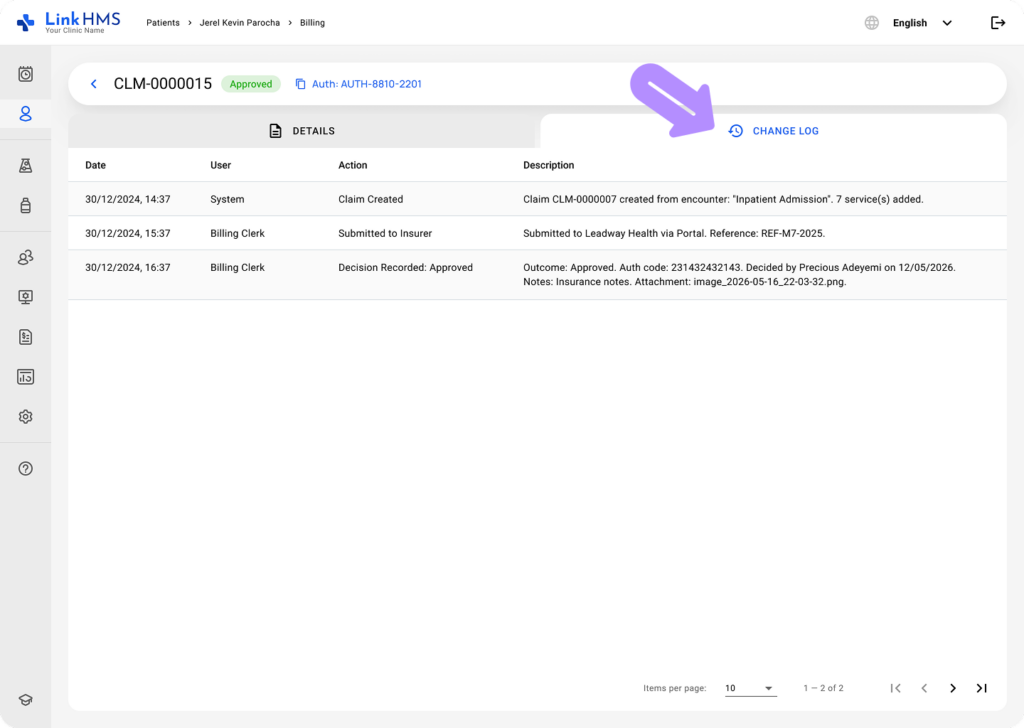 LinkHMS review claims 1