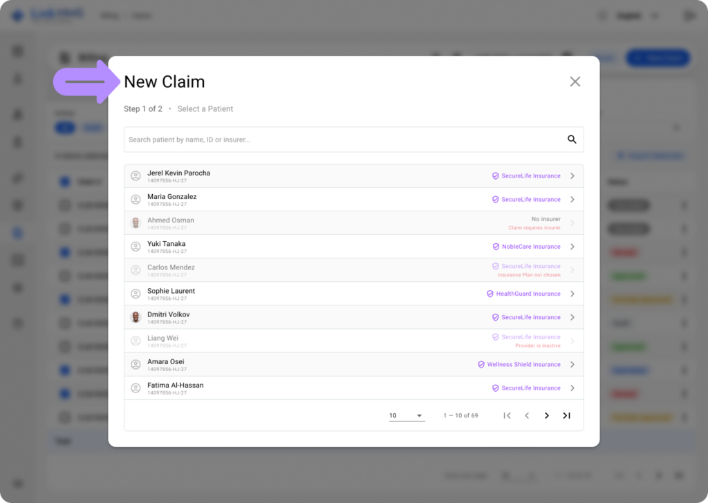 inkHMS create claims 4